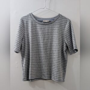 Gray Patterned Women's Top